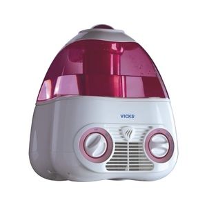 Vicks Starry Night Cool Moisture Humidifier with Projector & VapoPad Heater Pink